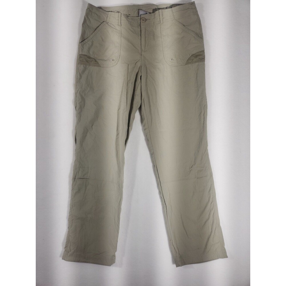 Columbia PFG Nylon Pants Sz 12X30L Lightweight Women’s Convertible Fishing Tan